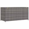 vidaXL Garden Storage Box Grey 120x50x60 cm Poly Rattan