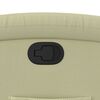 vidaXL Recliner Chair Cream Real Leather