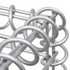 vidaXL Trapezium Gabion Raised Bed Galvanised Steel 80x20x100 cm