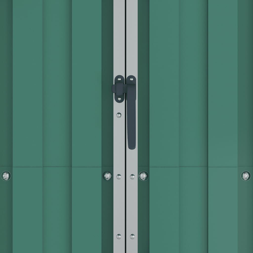 vidaXL Garden Shed Green 116x45x175 cm Galvanised Steel