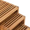 vidaXL Nest of SideTables Stackable 3 pcs Brown 33 x 44.5 x 51 cm