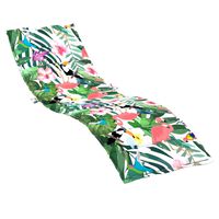 vidaXL Sun Lounger Cushion Multicolour Oxford Fabric