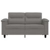 vidaXL 2-Seater Sofa Dark Grey 120 cm Microfibre Fabric