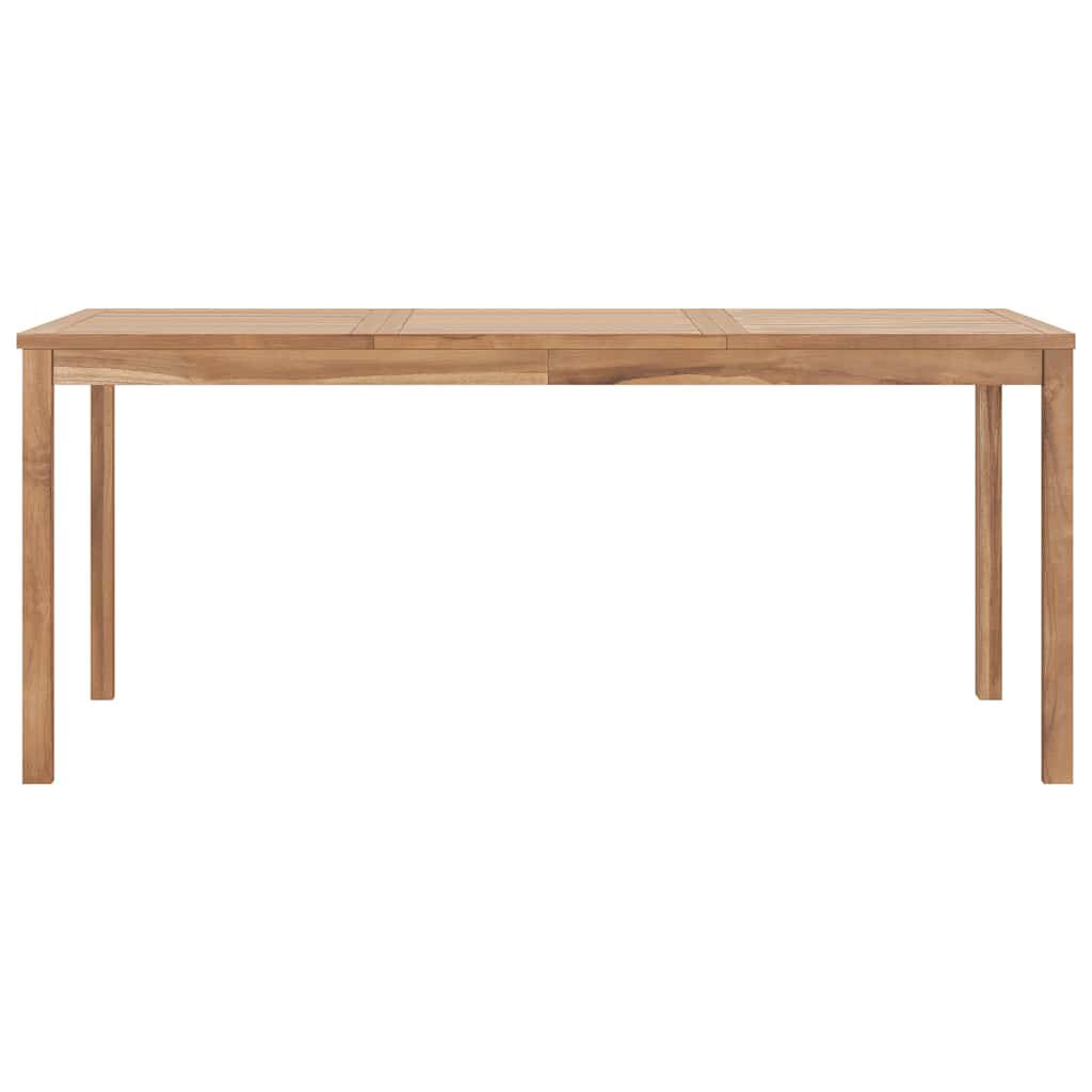 vidaXL Garden Dining Table 180x90x77 cm Solid Teak Wood