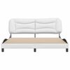 vidaXL Bed Frame without Mattress "Hvar" White 183x213 cm Faux Leather