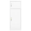 vidaXL Saddle Cabinet White 53x53x140 cm Steel