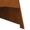 vidaXL Fire Pit Brown 50 x 50 x 95 cm Weathering steel