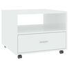 vidaXL Coffee Table High Gloss White 55x55x40 cm Engineered Wood