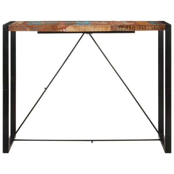vidaXL Bar Table 140x70x110 cm Solid Wood Reclaimed