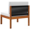 vidaXL 2 Piece Garden Lounge Set with Cushions Wood Acacia&Rope