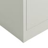 vidaXL Locker Cabinet Light Grey 90x40x180 cm Steel