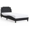 vidaXL Bed Frame without Mattress "Zadar" Black 100x203 cm Faux Leather