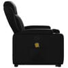 vidaXL Stand up Massage Recliner Chair Black Faux Leather