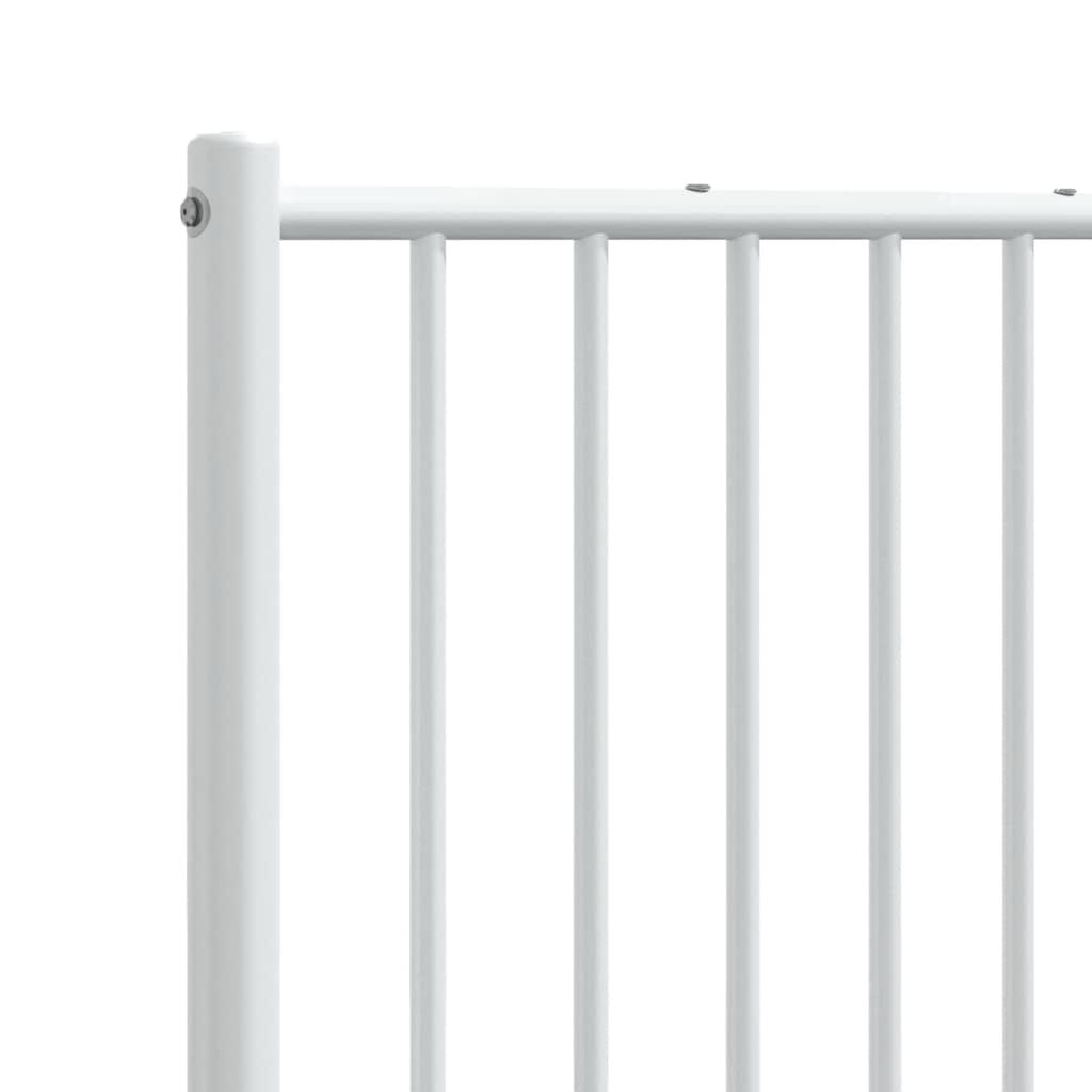 vidaXL Metal Headboard White 193 cm