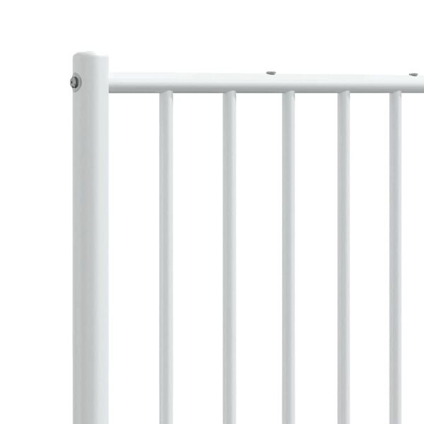 vidaXL Metal Headboard White 193 cm