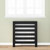 vidaXL Radiator Cover Black Oak 78 x 20 x 82 cm
