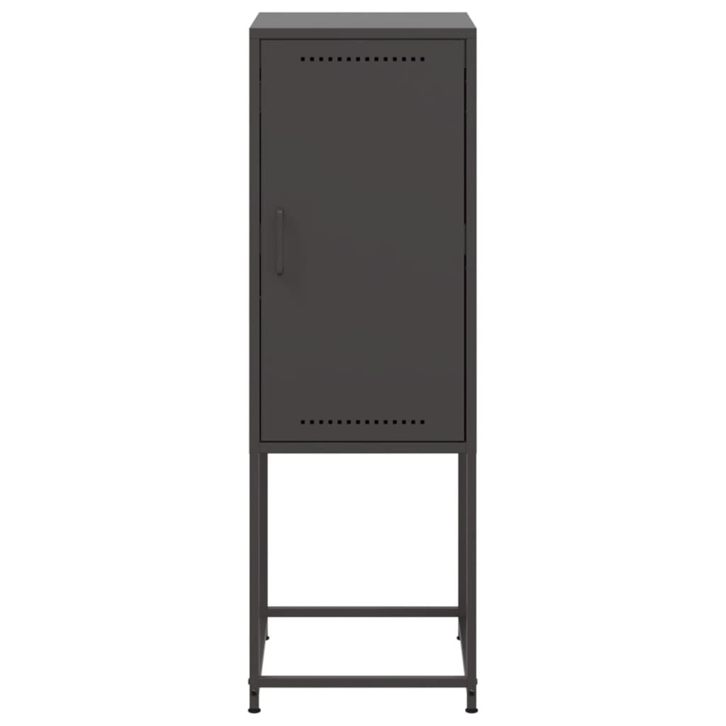 vidaXL Highboard Black 36x39x107 cm Steel