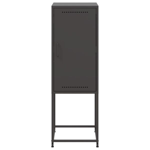 vidaXL Highboard Black 36x39x107 cm Steel