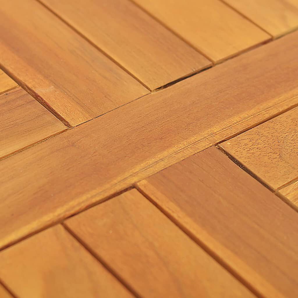 vidaXL Table Top Solid Teak Wood Round 2.5 cm 50 cm