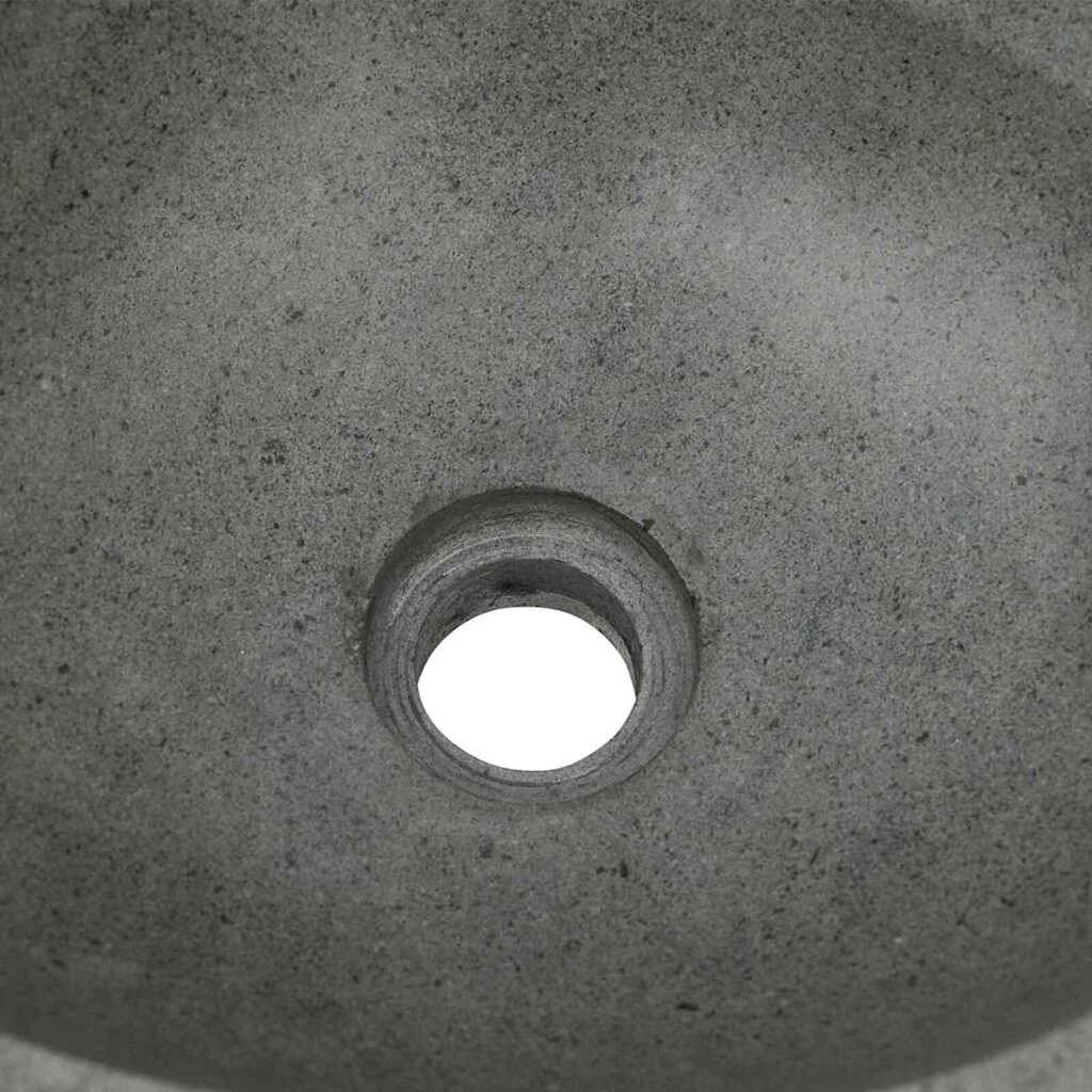 vidaXL Basin Light grey (38-45) x (30-35) x 15 cm River stone