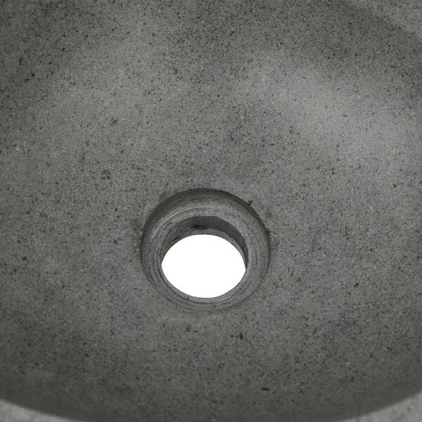 vidaXL Basin Light grey (38-45) x (30-35) x 15 cm River stone