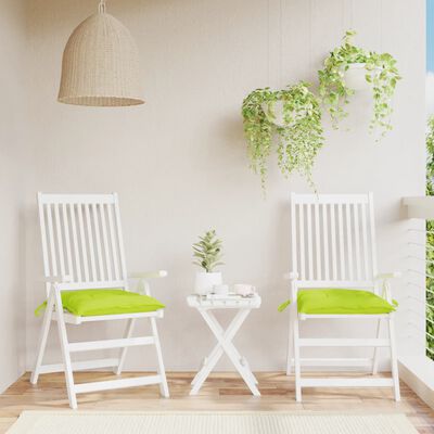 vidaXL Pallet Cushions 2pcs Bright Green 50x50x7 cm Oxford Fabric