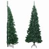 vidaXL Artificial Christmas trees PVC, Steel Green