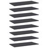 vidaXL Bookshelf Boards 8 pcs Grey 80x40x1.5 cm Engineered Wood
