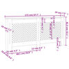 vidaXL Radiator Cover 172x19x81.5 cm MDF