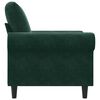vidaXL Sofa Chair Dark Green 60 cm Velvet