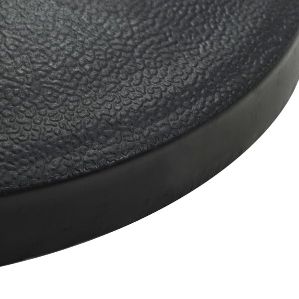 vidaXL Parasol Base Half Round Polyresin 15 kg Black