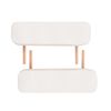 vidaXL 2-Zone Folding Massage Table and Stool Set 10 cm Thick White