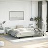 vidaXL Bed Frame without Mattress Light Grey 183x213 cm Velvet