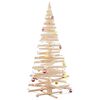 vidaXL Christmas Trees with Stand Natural 210 cm Solid pine wood
