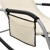 vidaXL Sun Loungers 2 pcs Textilene Cream and Grey