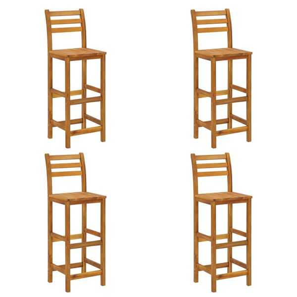 vidaXL 5 Piece Garden Bar Set Solid Wood Acacia