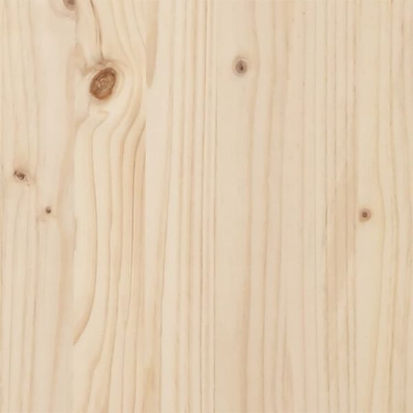 vidaXL Dining Table O-Frame 100x50x75.5 cm Solid Wood Pine and Steel