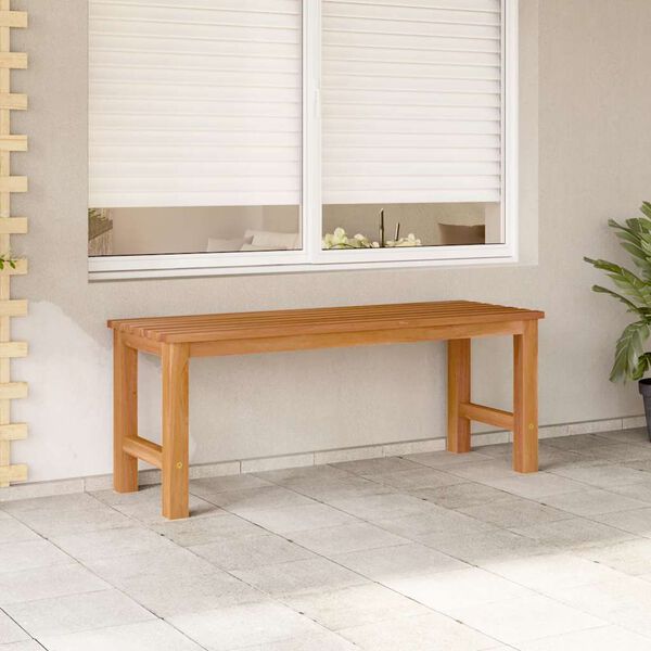 vidaXL Garden Bench 114 cm Solid Teak Wood