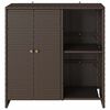 vidaXL Storage Cabinet with Storage Brown 100 x 36 x 102 cm Rattan