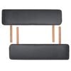 vidaXL 3-Zone Folding Massage Table 10 cm Thick Black