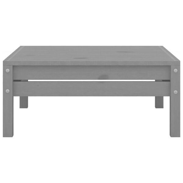 vidaXL 3 Piece Garden Lounge Set Solid Pinewood Grey