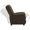 vidaXL Electric Recliner Chair Brown Fabric