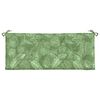 vidaXL Garden Bench Cushions 2pcs Leaf Pattern 120x50x7cm Fabric