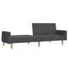 vidaXL 2-Seater Sofa Bed Dark Grey Fabric