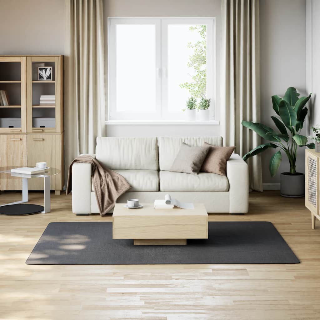 vidaXL Washable Rug Soft Shaggy Anthracite 160x230 cm Anti Slip