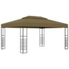 vidaXL Gazebo 3x4 m Taupe 180 g/m&sup2;