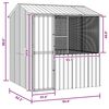 vidaXL Bird Cage Anthracite 215 x 209 x 230 cm Galvanised Steel