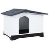 vidaXL Dog House Grey 90.5x68x66 cm Polypropylene