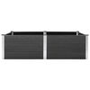 vidaXL Garden Raised Bed 200x100x54 cm WPC Grey
