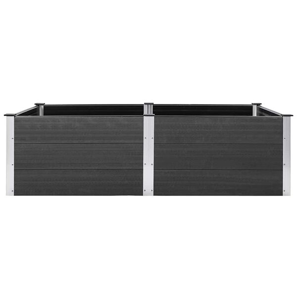 vidaXL Garden Raised Bed 200x100x54 cm WPC Grey